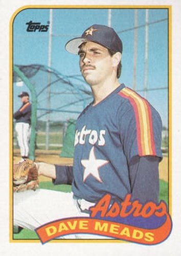 #589 Dave Meads - Houston Astros - 1989 Topps Baseball