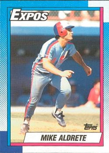 #589 Mike Aldrete - Montreal Expos - 1990 O-Pee-Chee Baseball