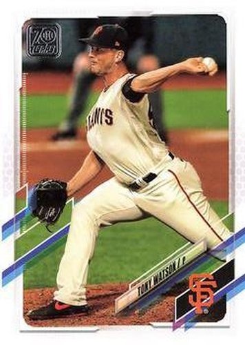 #589 Tony Watson - San Francisco Giants - 2021 Topps Baseball