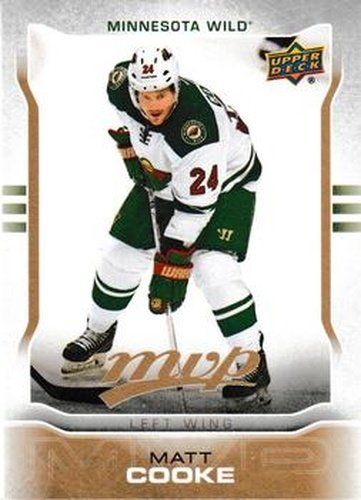 #58 Matt Cooke - Minnesota Wild - 2014-15 Upper Deck MVP Hockey