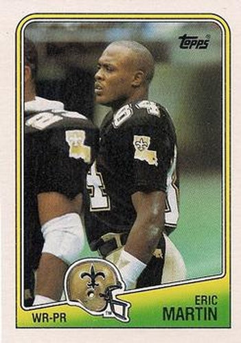 #58 Eric Martin - New Orleans Saints - 1988 Topps Football