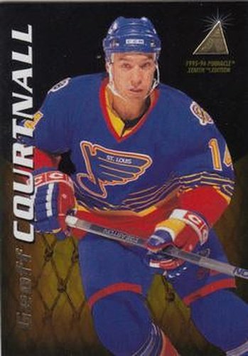 #58 Geoff Courtnall - St. Louis Blues - 1995-96 Zenith Hockey