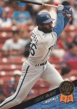 #58 Brian McRae - Kansas City Royals - 1993 Leaf Baseball