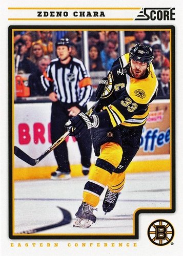 #58 Zdeno Chara - Boston Bruins - 2012-13 Score Hockey