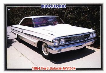 #58 1964 Ford Galaxie A/Stock - 1992 Collect-A-Card Muscle Cars