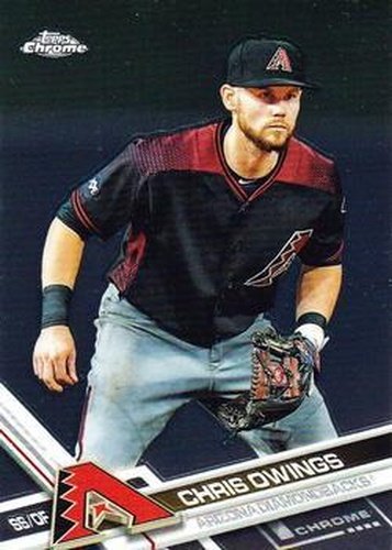 #58 Chris Owings - Arizona Diamondbacks - 2017 Topps Chrome Baseball