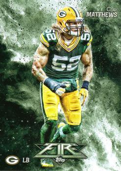 #58 Clay Matthews - Green Bay Packers - 2014 Topps Fire Football