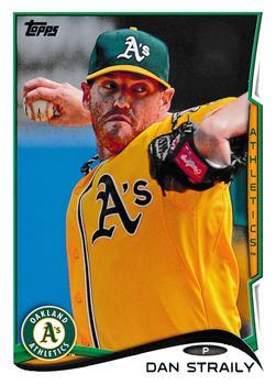 #58 Dan Straily - Oakland Athletics - 2014 Topps Baseball