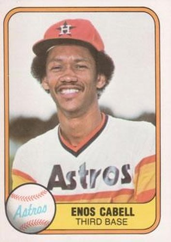 #58 Enos Cabell - Houston Astros - 1981 Fleer Baseball