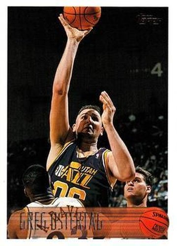 #58 Greg Ostertag - Utah Jazz - 1996-97 Topps Basketball