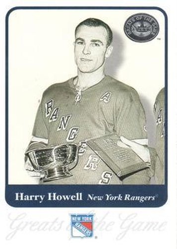 #58 Harry Howell - New York Rangers - 2001-02 Fleer Greats of the Game Hockey