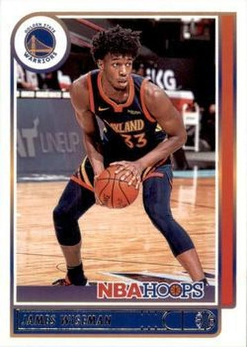 #58 James Wiseman - Golden State Warriors - 2021-22 Hoops Basketball