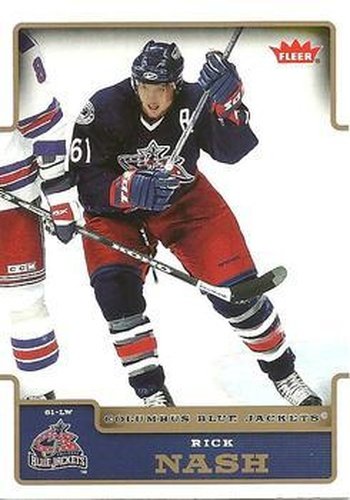 #58 Rick Nash - Columbus Blue Jackets - 2006-07 Fleer Hockey