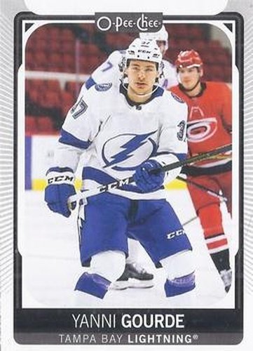 #58 Yanni Gourde - Tampa Bay Lightning - 2021-22 O-Pee-Chee Hockey