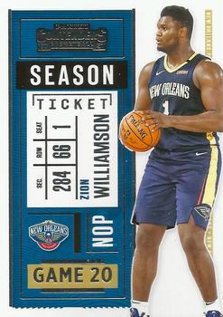 #58 Zion Williamson - New Orleans Pelicans - 2020-21 Panini Contenders Basketball