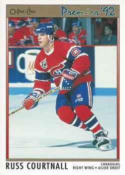#58 Russ Courtnall - Montreal Canadiens - 1991-92 O-Pee-Chee Premier Hockey