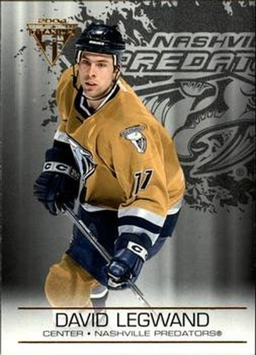 #58 David Legwand - Nashville Predators - 2003-04 Pacific Private Stock Titanium Hockey
