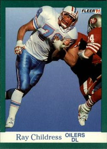 #58 Ray Childress - Houston Oilers - 1991 Fleer Football