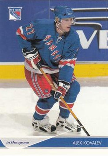 #58 Alex Kovalev - New York Rangers - 2003-04 In The Game Toronto Star Hockey