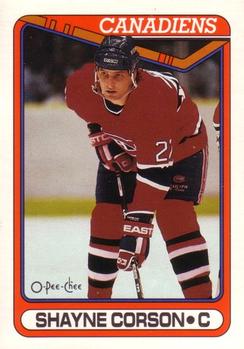 #58 Shayne Corson - Montreal Canadiens - 1990-91 O-Pee-Chee Hockey