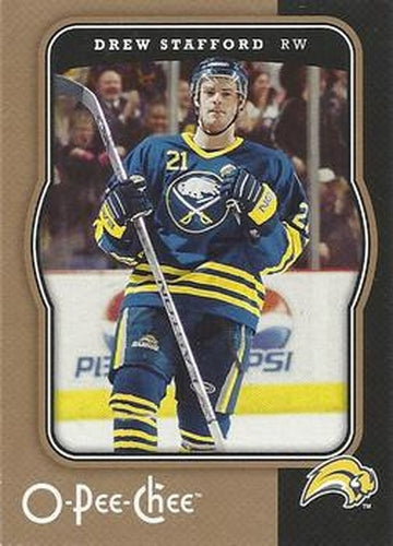 #58 Drew Stafford - Buffalo Sabres - 2007-08 O-Pee-Chee Hockey