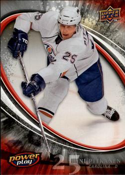 #58 Joni Pitkanen - Carolina Hurricanes - 2008-09 Upper Deck Power Play Box Set Hockey