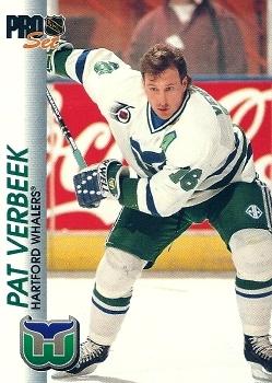 #58 Pat Verbeek - Hartford Whalers - 1992-93 Pro Set Hockey