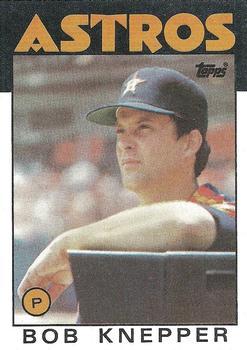 #590 Bob Knepper - Houston Astros - 1986 Topps Baseball
