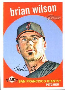 #590 Brian Wilson - San Francisco Giants - 2008 Topps Heritage Baseball