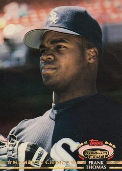 #591 Frank Thomas - Chicago White Sox - 1992 Stadium Club Baseball