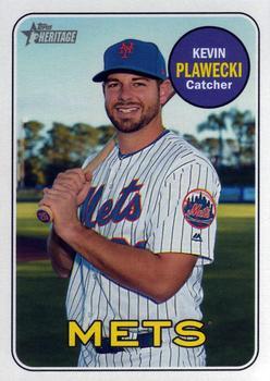 #591 Kevin Plawecki - New York Mets - 2018 Topps Heritage Baseball