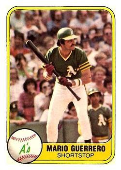 #591 Mario Guerrero - Oakland Athletics - 1981 Fleer Baseball