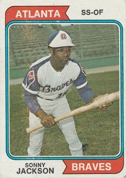 #591 Sonny Jackson - Atlanta Braves - 1974 Topps Baseball