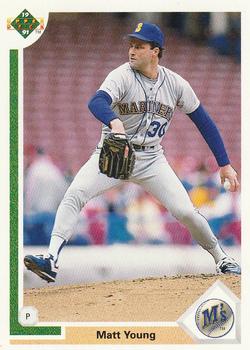 #591 Matt Young - Seattle Mariners - 1991 Upper Deck Baseball