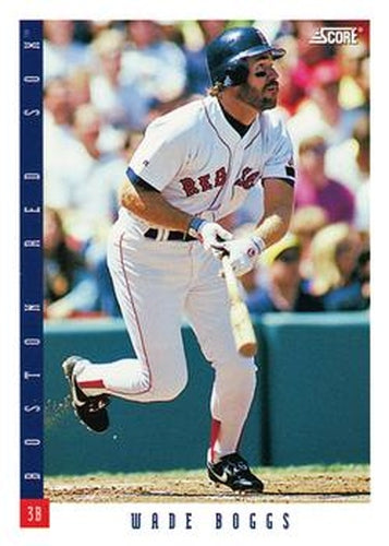 #592 Wade Boggs - Boston Red Sox - 1993 Score Baseball