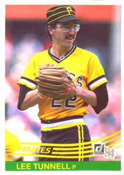 #592 Lee Tunnell - Pittsburgh Pirates - 1984 Donruss Baseball
