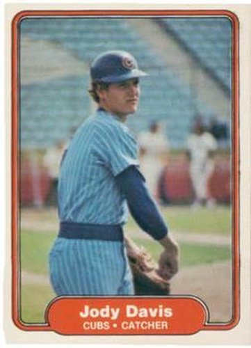 #592 Jody Davis - Chicago Cubs - 1982 Fleer Baseball