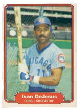 #593 Ivan DeJesus - Chicago Cubs - 1982 Fleer Baseball