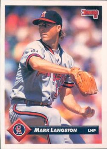 #593 Mark Langston - California Angels - 1993 Donruss Baseball