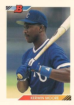 #593 Kerwin Moore - Kansas City Royals - 1992 Bowman Baseball