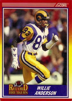 #593 Willie Anderson - Los Angeles Rams - 1990 Score Football