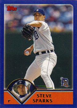 #594 Steve Sparks - Detroit Tigers - 2003 Topps Baseball