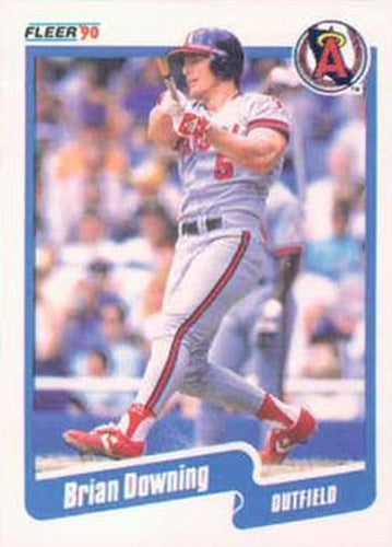 #130 Brian Downing - California Angels - 1990 Fleer Canadian Baseball