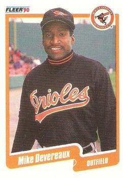 #175 Mike Devereaux - Baltimore Orioles - 1990 Fleer Canadian Baseball