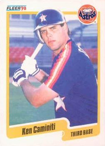 #225 Ken Caminiti - Houston Astros - 1990 Fleer Canadian Baseball