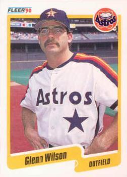 #240 Glenn Wilson - Houston Astros - 1990 Fleer Canadian Baseball