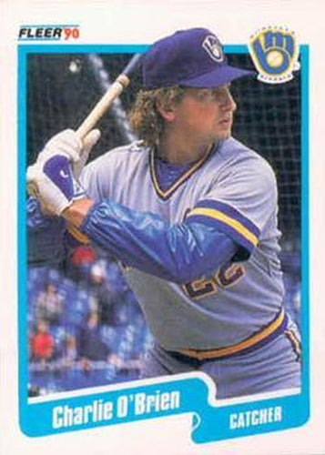 #332 Charlie O'Brien - Milwaukee Brewers - 1990 Fleer Canadian Baseball