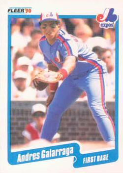 #345 Andres Galarraga - Montreal Expos - 1990 Fleer Canadian Baseball