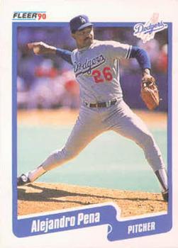 #405 Alejandro Pena - Los Angeles Dodgers - 1990 Fleer Canadian Baseball