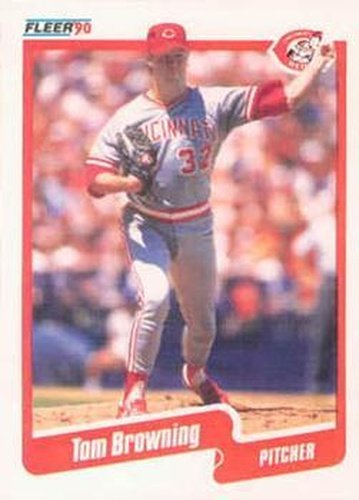 #415 Tom Browning - Cincinnati Reds - 1990 Fleer Canadian Baseball